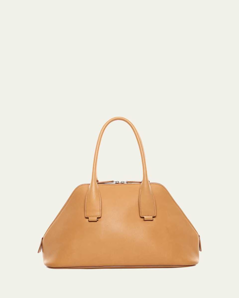 Devon Medium Top-Handle Bag in Saddle Leather